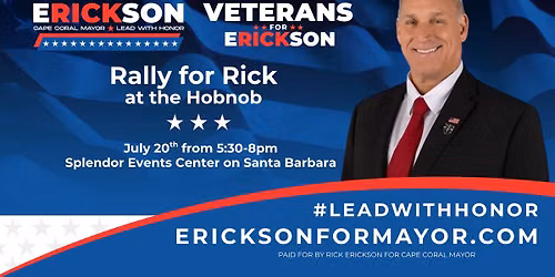 Rally for Rick at the Hobnob hosted by the Chamber of Commerce of Cape Coral