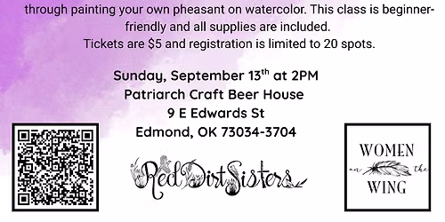 Pheasant Paint Night \u2013 WOTW Craft, Create, Connect