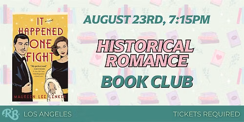 Historical Romance LA Book Club - August 2026