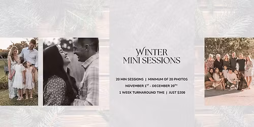 Winter Mini Portrait Sessions