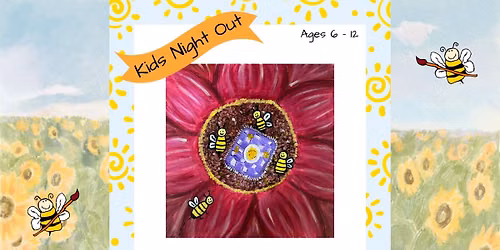 Kids "Bumblebee Picnic" canvas