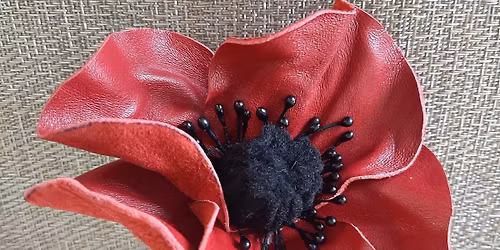 Leather Flowers\/Poppies Workshop