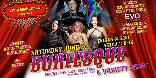 Burlesque and Variety Show at EVO