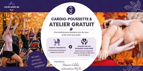 Matin\u00e9e gratuite : Cardio-Poussette et atelier RCR pour b\u00e9b\u00e9