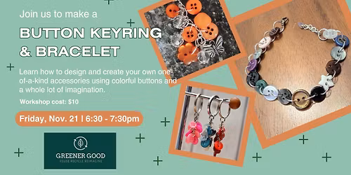 Make a Button Bracelet & Keyring