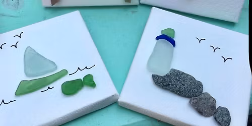 Mini Canvas Art with Glass! $30