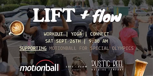 Lift + Flow at Rustic Reel | Outdoor Workout, Yoga + DJ