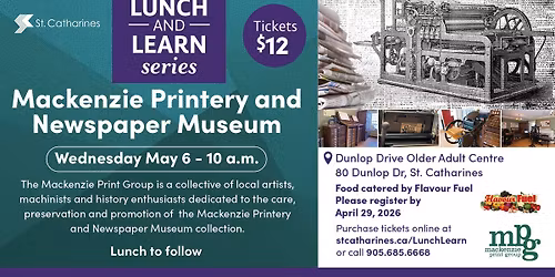 Lunch and Learn - Mackenzie Printery and Newspaper Museum