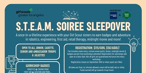 STEAM Soir\u00e9e Sleepover