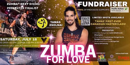 2026 Zumba for Love Masterclass with Tamas