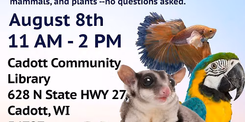 Exotic Pet Surrender Event - Cadott