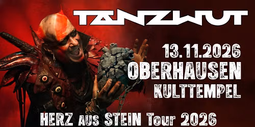 Tanzwut - Herz aus Stein Tour 2026 Oberhausen