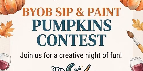 Sip & Paint pumpkin contest 