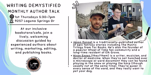 Writing Demystified w\/ Jason Denzel and Hiron Ennes