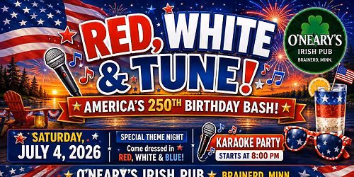 Red, White, and Tune! Karaoke Party! 