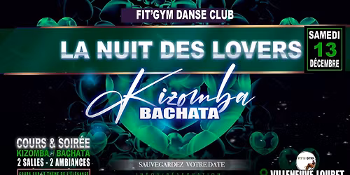 Cours et soir\u00e9e des lovers - Kizomba \/ Bachata