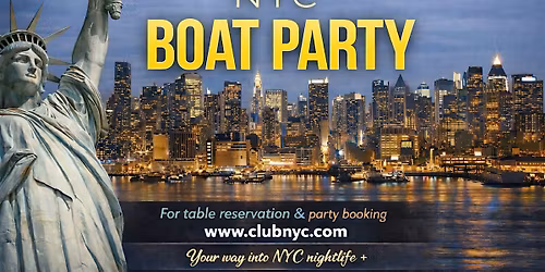 #1 NYC BOAT PARTY ON THE HUDSON | STATUE OF LIBERTY Cruise