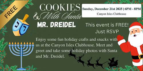 Cookies with Santa and Mr. Dreidel