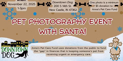 Pet Photos with Santa! 🎅 