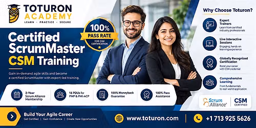 2 Days Certified ScrumMaster (CSM) Training in Sacramento, CA