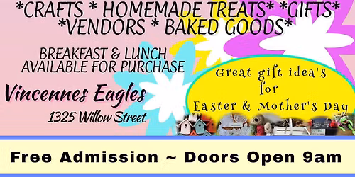 Vincennes Eagles #384 2026 Spring Craft\/Vendor Show
