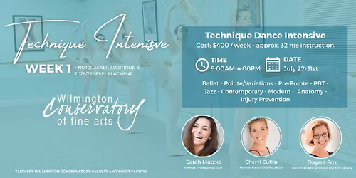 Dance Technique Intensive + Auditions: Week 2