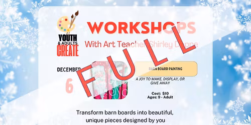 FULL Youth (& Adults) Create: Painted Barn Boards