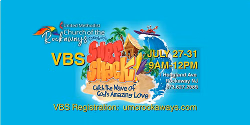 VBS Surf Shack in UMChurch Rockaways NJ