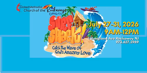 VBS Surf Shack in UMChurch Rockaways NJ