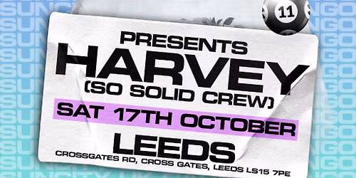 UK Garage Bingo with Harvey So Solid Crew| Leeds