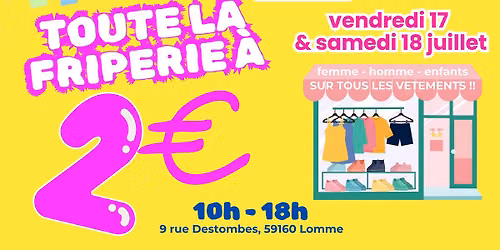 TOUTE LA FRIPERIE A 2\u20ac !!!\ud83d\ude0d\ud83d\udc59\ud83d\udc56