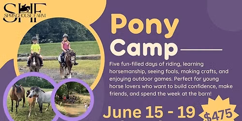 Pony Camp 2026