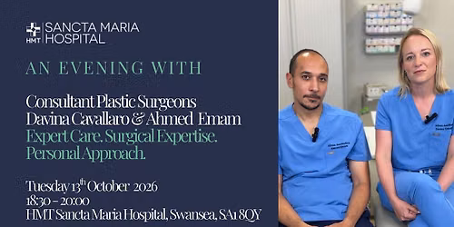 An Evening with Davina Cavallaro & Ahmed Emam | Consultant Plastic Surgeons