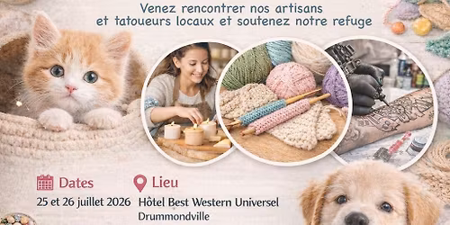 March\u00e9 d'artisan + Journ\u00e9e d\u2019adoption + tatouage et autres