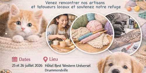 March\u00e9 d'artisan + Journ\u00e9e d\u2019adoption + tatouage et autres