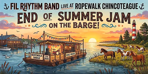 Fil Rhythm Band Live at Ropewalk Chincoteague's End of Summer Jam on the Barge 