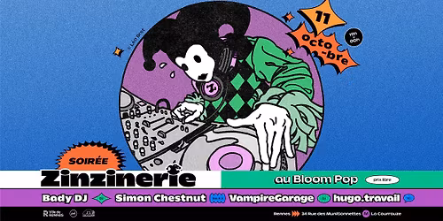 Soirée Zinzinerie au Bloom Pop