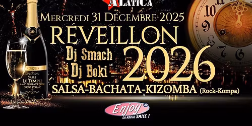 R\u00e9veillon A'LatiCa 2026 - SBK (Rock-Kompa) - Mercredi 31 D\u00e9cembre 2025 - Salle Le Temple - Pessac