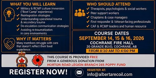 Uniformed Care Providers Course by Wayfinders Wellness Society & Alberta Recoil
