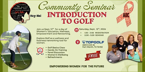 Introduction to Golf Community Seminar