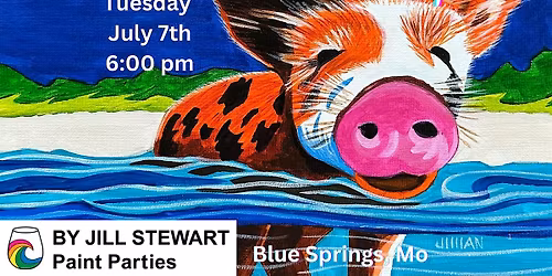Beach Pig Paint Party