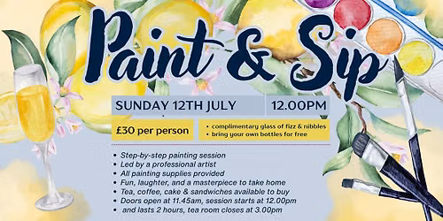 Summer Paint & Sip Event at Fleur Ashley