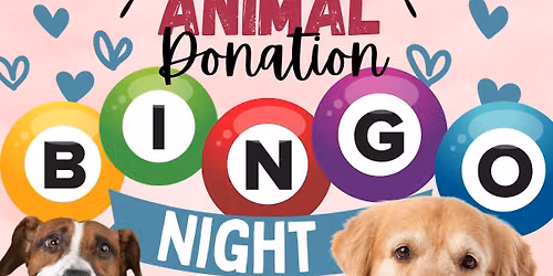 BINGO!! \ud83d\udc3e Animal Donation Night \ud83d\udc3e