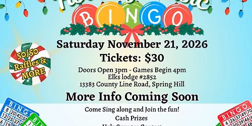 2nd Annual Holiday Music Bingo