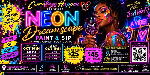 Neon Dreamscape Sip and Paint