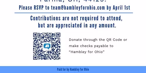 Brian Hambley for Secretary of State Meet & Greet