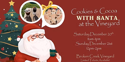 Cookies & Cocoa with Santa at the Vineyard