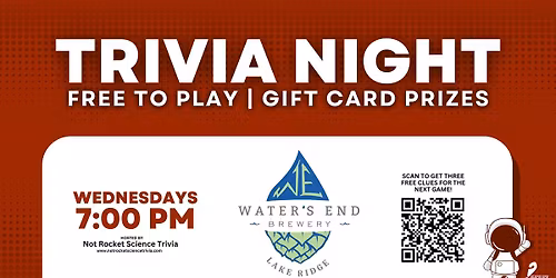 Lake Ridge Trivia Night | Water's End Brewery Lake Ridge