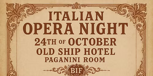 Simon Gray Presents... "Italian Opera at the Paganini Room"