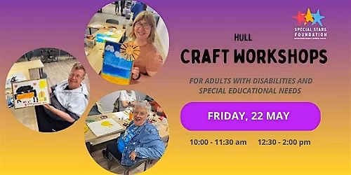 Accessible Craft for Adults with Additional Needs & Disabilities (Hull)
